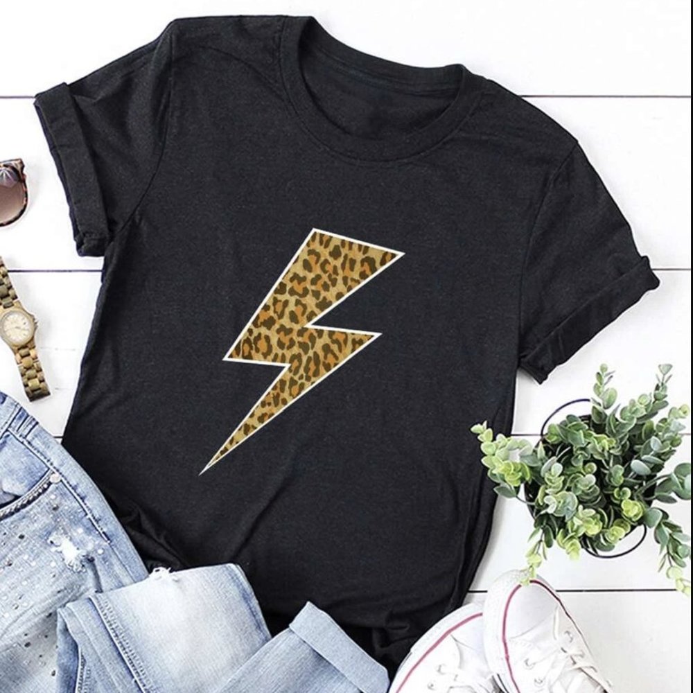Leopard Graphic Print Tee